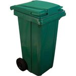 Мусорный контейнер п/э 240л (R) зелёный