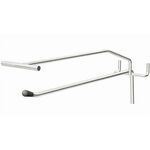 Крючок хром 250 мм с ценникодержателем (Интерна)