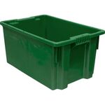 Ящик п/э 600х400х300 сплошной зелёный