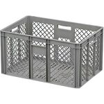 Ящик перфорированный 600х400х340 серый