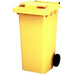Мусорный контейнер MKТ 120 литров желтый