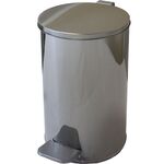 Урна с педалью 10 л хром