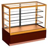 Кондитерская холодильная витрина Carboma Cube ВХСв-0,9д Люкс