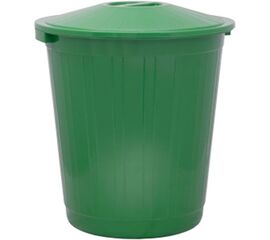 Бак с крышкой на 70 литров зеленый