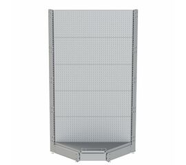 Cтеллаж угловой перфорированный Нордика 2250 (1000 мм)