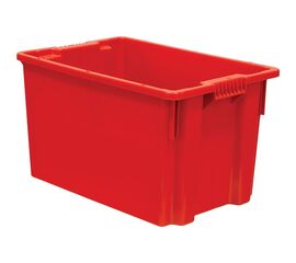 Ящик п/э 600х400х300 сплошной красный