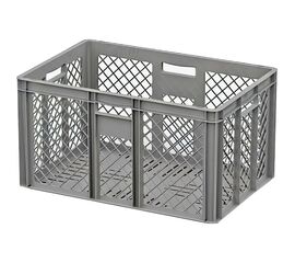 Ящик перфорированный 600х400х340 серый