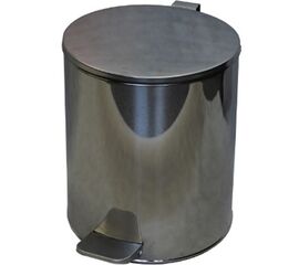 Урна с педалью 15 л хром