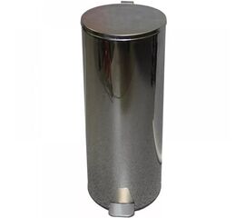 Урна с педалью 30 л хром