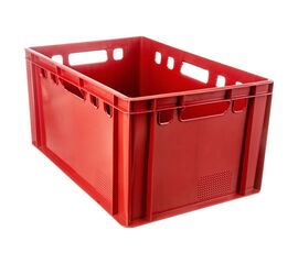 Ящик п/э 600х400х300 сплошной Е3 красный