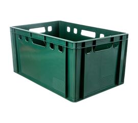 Ящик п/э 600х400х300 сплошной Е3 зеленый