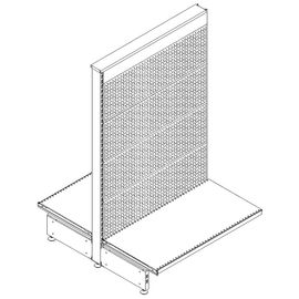 Cтеллаж островной перфорированный Нордика 1550x1000