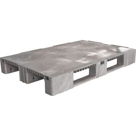 Сплошной паллет на 3-х полозьях 1200х800х150 серый