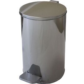 Урна с педалью 10 л хром