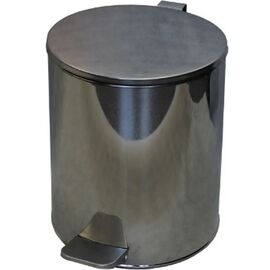 Урна с педалью 15 л хром