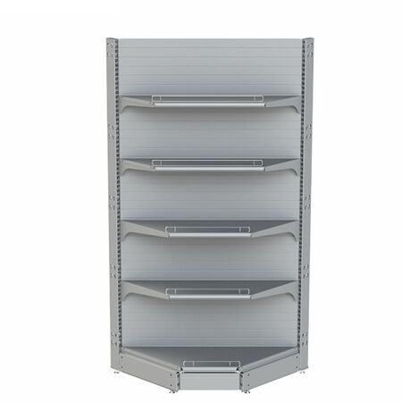 Cтеллаж угловой сплошной Нордика 1750 (1000 мм)