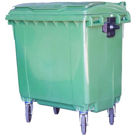 Мусорный контейнер МКТ 660 литров зеленый Мусорный контейнер МКТ 660 литров зеленый