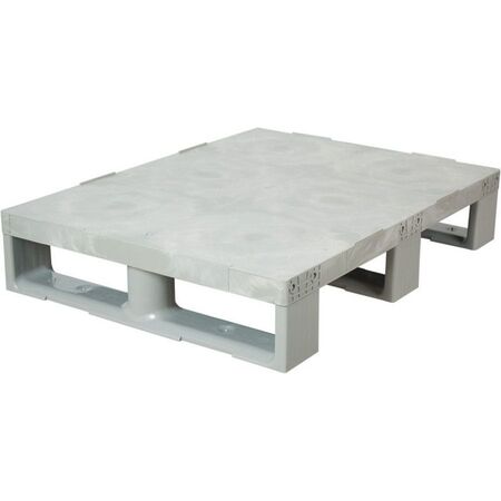 Паллет сплошной 800x600х150 серый Паллет сплошной 800x600х150 серый