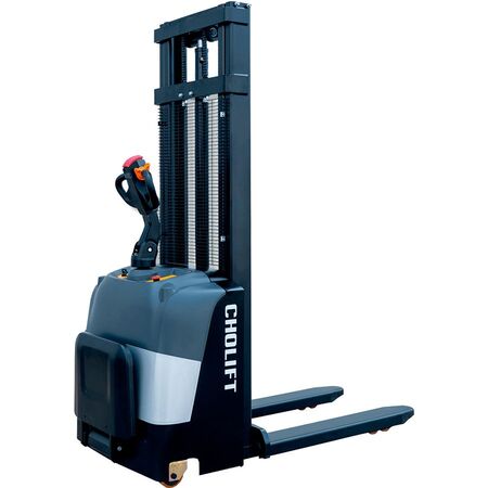 Штабелер QDA15EM35 электрический с платформой оператора без ограничителей Штабелер QDA15EM35 электрический с платформой оператора без ограничителей