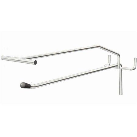 Крючок хром 250 мм с ценникодержателем (Интерна)