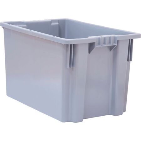 Ящик п/э 600х400х350 сплошной серый