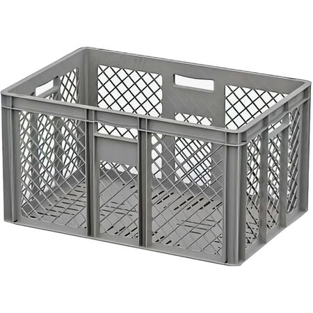 Ящик перфорированный 600х400х340 серый