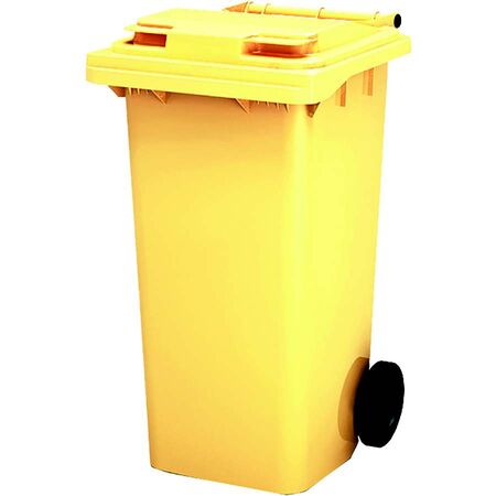 Мусорный контейнер MKТ 120 литров желтый