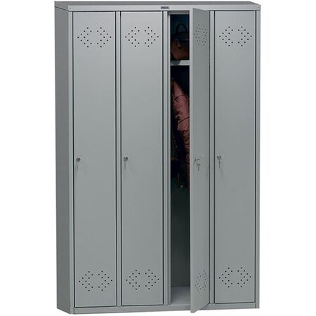 Шкаф металлический для одежды LS(LE)-41 (1125) Шкаф металлический для одежды LS(LE)-41 (1125)