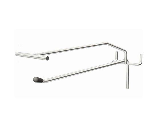 Крючок хром 250 мм с ценникодержателем (Интерна)