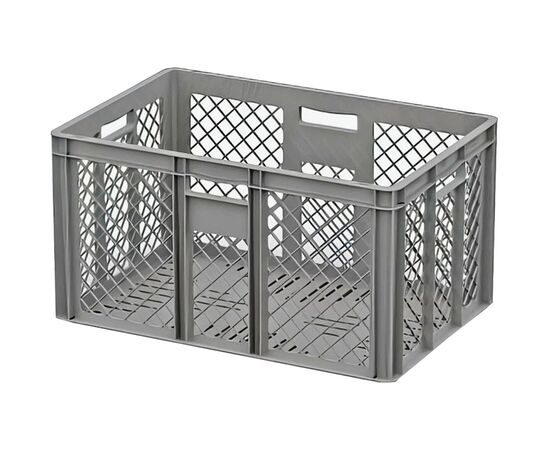 Ящик перфорированный 600х400х340 серый