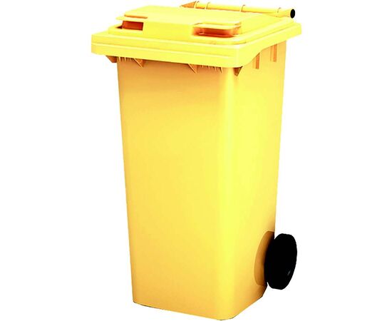 Мусорный контейнер MKТ 240 литров желтый
