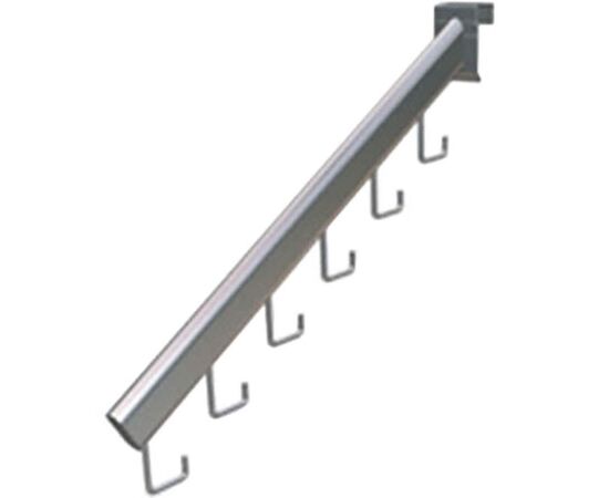 Вешало наклонное хром с 6 крючками