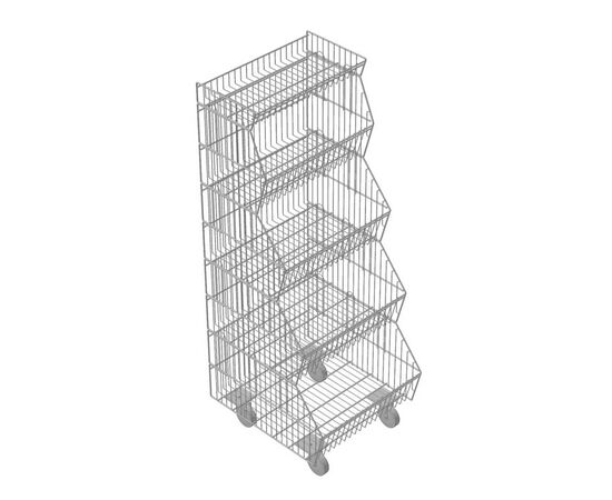 Стеллаж-горка сетчатый СК-01.02
