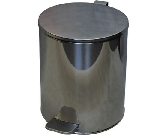 Урна с педалью 15 л хром