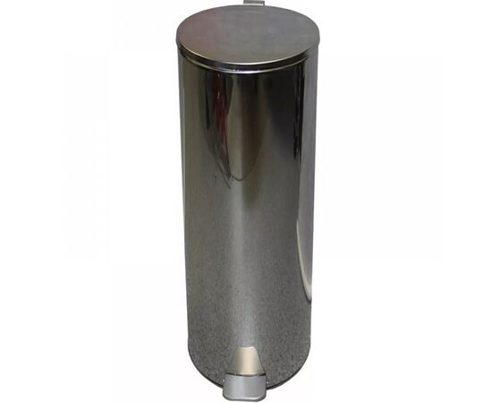 Урна с педалью 40 л хром