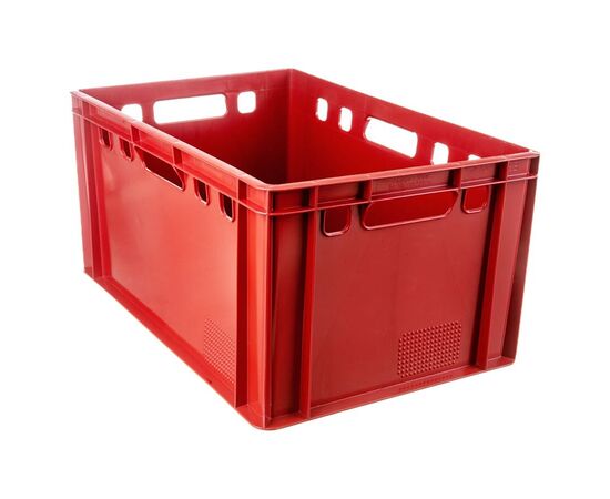 Ящик п/э 600х400х300 сплошной Е3 красный