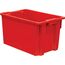 Ящик п/э 600х400х300 сплошной красный