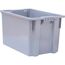 Ящик п/э 600х400х350 сплошной серый