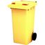 Мусорный контейнер MKТ 120 литров желтый